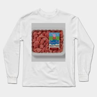 Peppa Pig Jigsaw Puzzle – Dark Humor Meme Long Sleeve T-Shirt